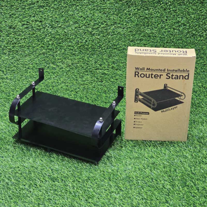 Wall Mounted Installable Router Stand